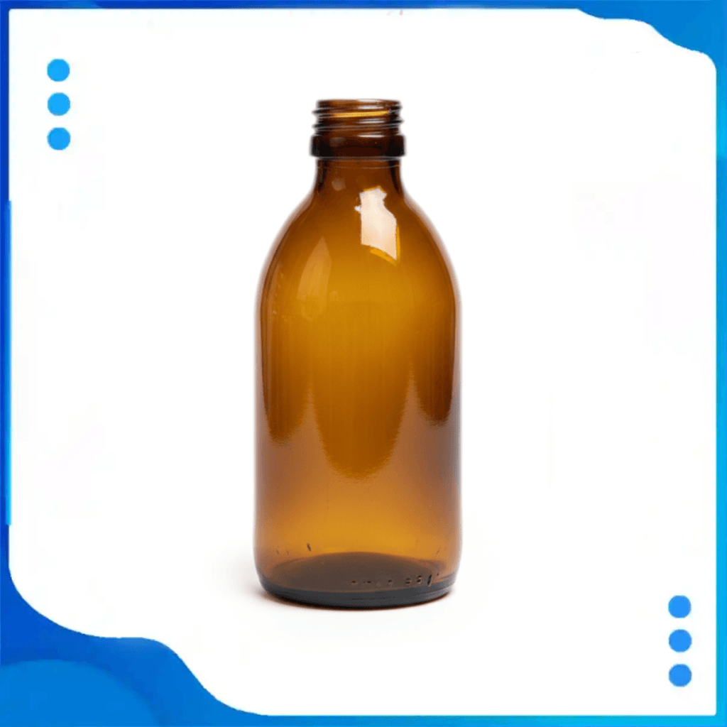 قارورة زجاجية بنية 200 مل ، زجاجة تخزين ، قارورة تخزين